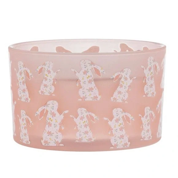 🆕🐰 CELEBRATE TOGETHER “LILAC FIELDS” FLORAL BUNNY EASTER/SPRING 3-WICK CANDLE. - Picture 2 of 7